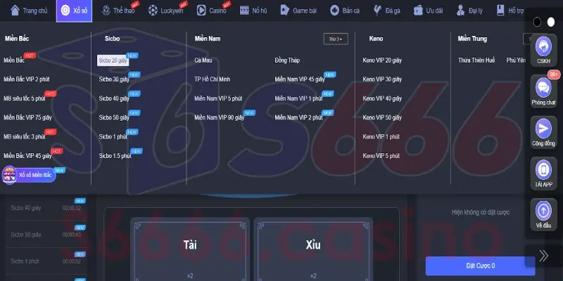 S666 xổ số đa dạng về các hình thức chơi